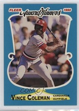 1990 Fleer Award Winners Box Set Vince Coleman #9 0q3