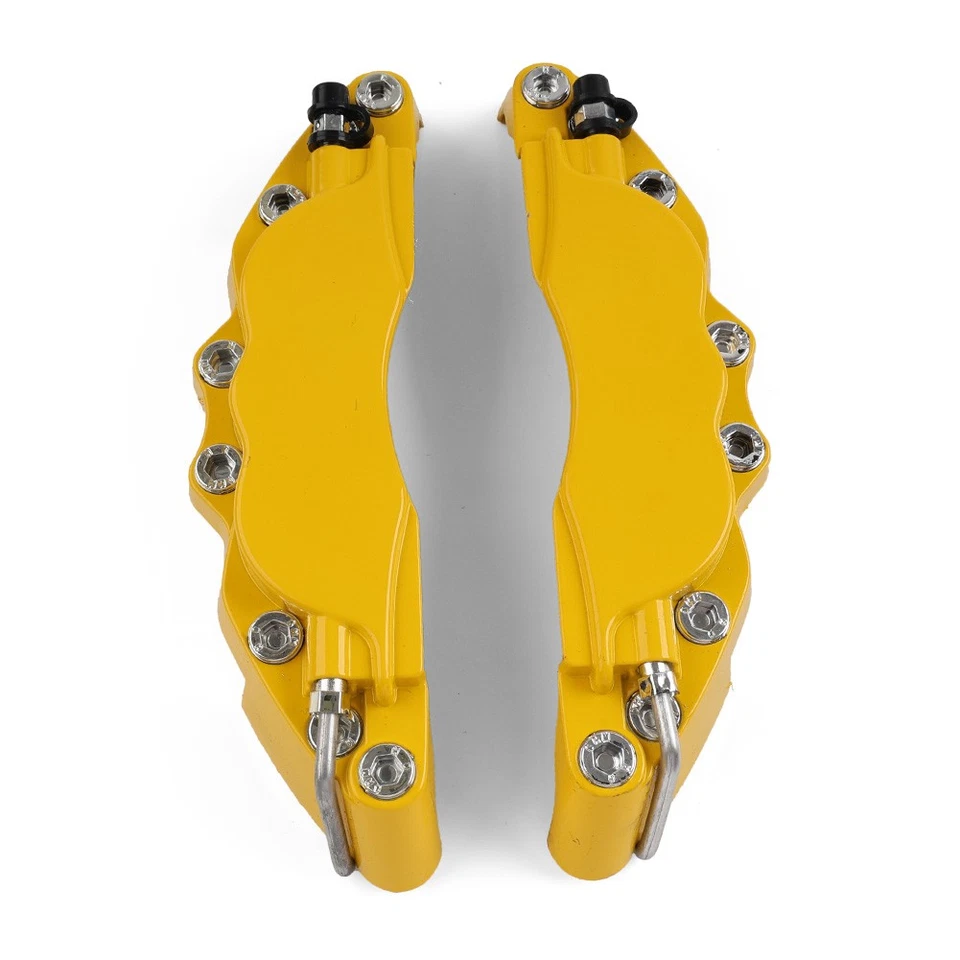 Juego de 2 fundas universales de pinza de freno de disco para automóvil estilo metal tamaño pequeño Foto 2 de 4