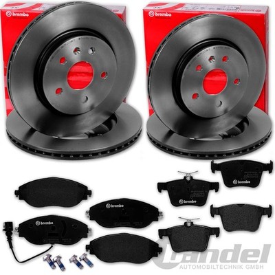 brembo BREMSSCHEIBEN + BELÄGE VORNE + HINTEN für ATECA TARRACO KODIAQ SUPERB