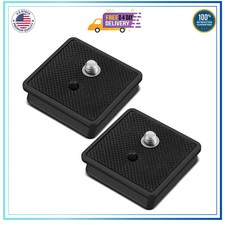 TOODOO 2 Pieces 41mm Qr Release Plate, Camera Tripod Ball Head Quick Plate