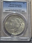 1922-S PCGS Peace Dollar Cleaned-AU Detail