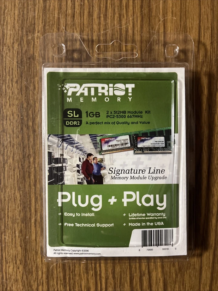 PATRIOT MEMORY 1GB PC2-5300 667MHz | 2x512 Modules - Image 3 of 3