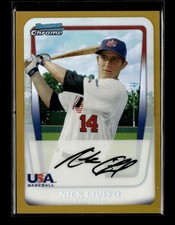 2011 Bowman Draft #BDPP94 Nick Ciuffo Chrome Prospects Gold Refractors #/50