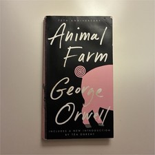 Animal Farm: 75th Anniversary Edition by George Orwell Paperback Satire Novel