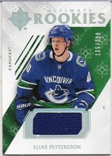 2018-19 Upper Deck ULTIMATE .   Elias Pettersson .  rookie card  .    135/399. rookie card picture