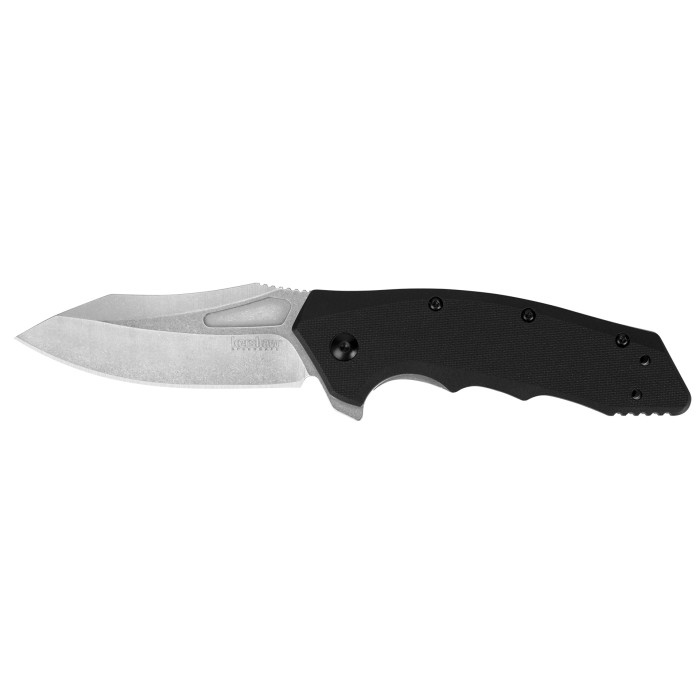 Kershaw Knives Flitch 3930 8Cr13MoV Stainless Black Nylon