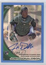 2010 Topps Chrome Rookie Auto Blue Refractor 2/199 Josh Donaldson #191 Auto 3a8