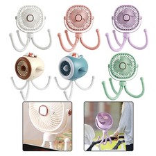 Portable for stroller Fan 8000mAh 4 Speeds 360 Degree Rotating Head with LED