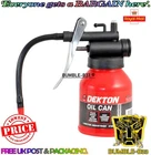 250ML PISTOL OIL CAN LUBE GARAGE PUMP LEVER ACTION OILER METAL STEEL WITH SPOUT