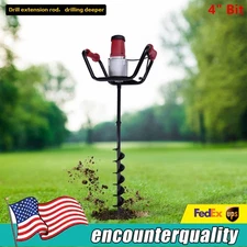 1.6HP 110V 1500W Electric Drill Post Hole Digger Earth Auger Digging Drill