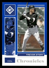 2021 Panini Chronicles #30 Trevor Story Chronicles Blue #/50