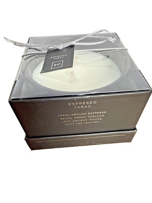 Bloom Prosper Candle Espresso Tabac 10.4 oz Two Wick Tobacco Scented In Gift Box