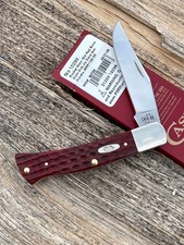 CASE XX * 2026 POCKET WORN OLD RED CORN COB JIG CASE AXE HANDLE KNIFE KNIVES