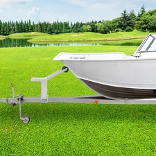 Adjustable Boat Trailer Winch Stand With Rollerdrawbar Compatible Durable Metal