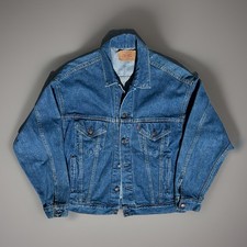 Vintage 80s Levi's Denim Model 70507-0214 Type 3 Trucker Jacket USA Size Medium