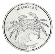 Costa Rica 50 colones 2023 (2025) UNC Mangrove Jumping Crab