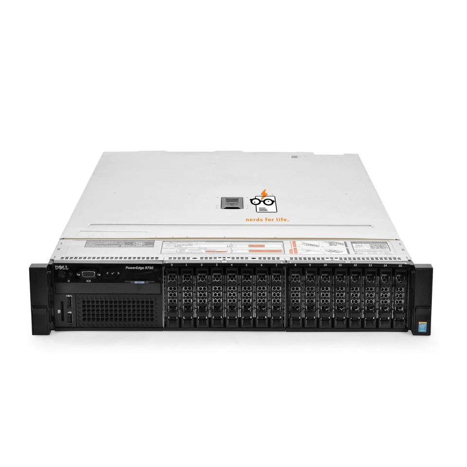 Dell PowerEdge R730 Server 16B 2x E5-2630v3 2.40Ghz 16-Core 192GB RAM 16x 1.2TB - Image 3 of 4