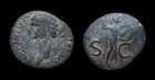 CLAUDIUS - AE As (Minerva) Rome (28 mm, 10.5 gr)