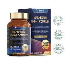 MAGNESIUM12-IN-1 COMPLEX GLGINATE GITRATE  MALATE  ASPARTATE-120 Capsules
