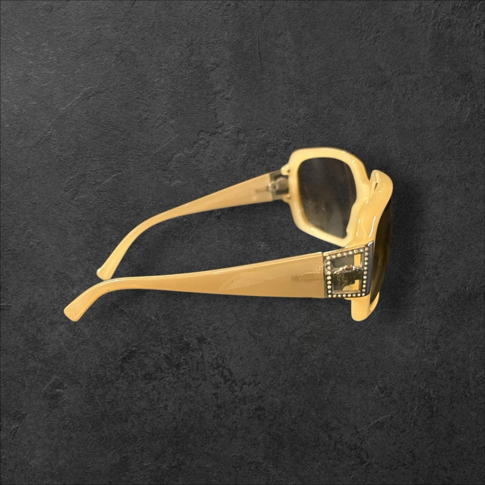 Versace Sunglasses Mod 4050-B 329/13 Preowned Pearly Beige with ALL Crystals - Image 2 of 4