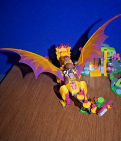 Lego ELVES Retired Fire Dragon's Lava Cave 41175 Figs Zonya Mostly Complete 2016