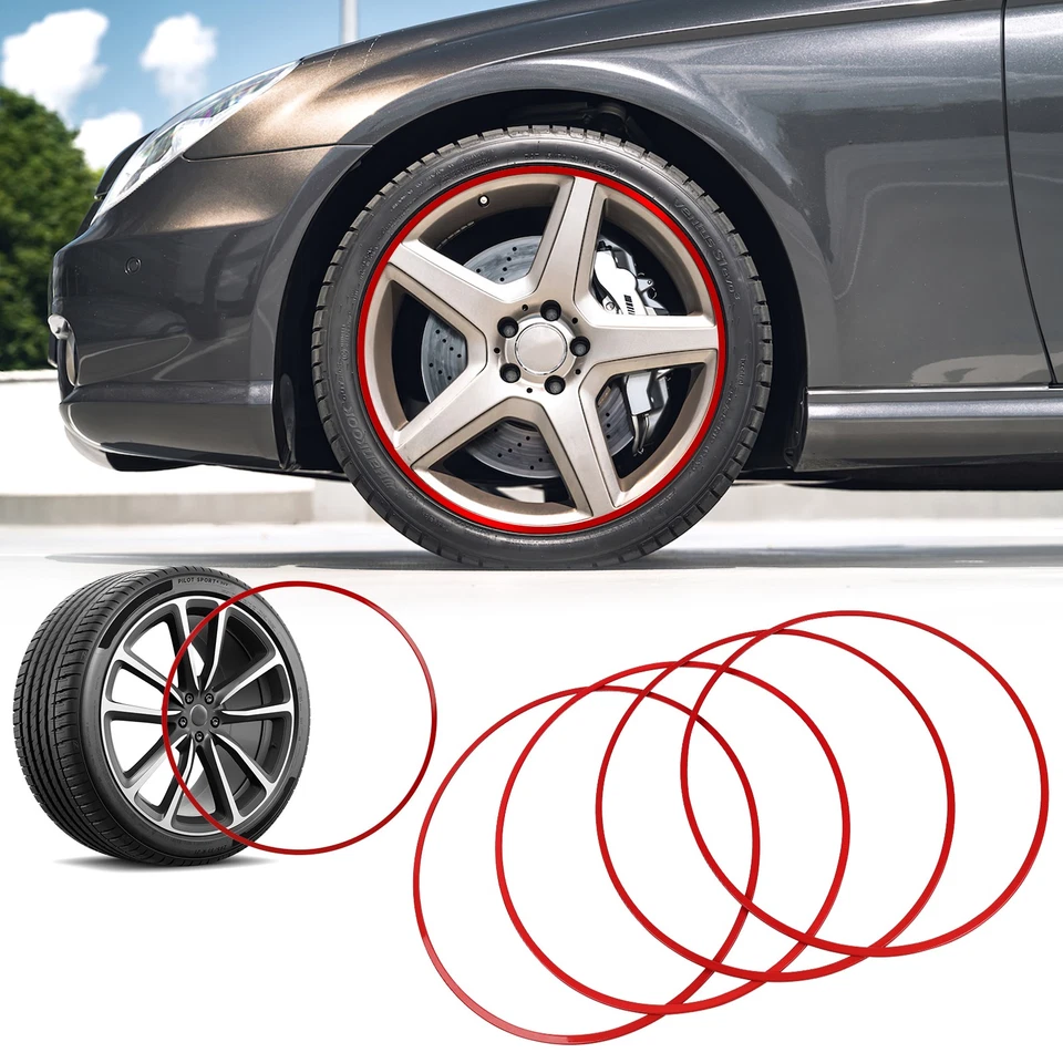 4PCS 18" Wheel Rim Protector Ring Scratch-Proof For Mercedes-Benz CLA200 CLA250 - Image 3 of 4