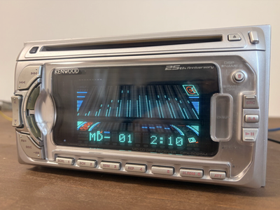 Kenwood DPX-5025M 25th anniversary 2DIN CD MD Player Black Car