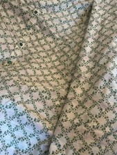 VTG Beautiful Duvet Handmade Green Vines On 1 Side/Stripes On The Other 84x84