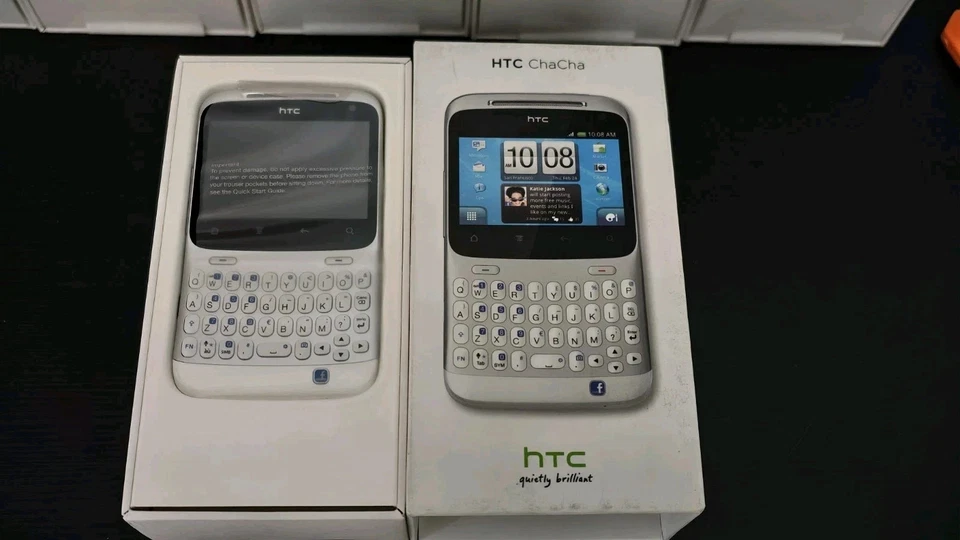 HTC Cha Cha 3G Android Smartphone NEW Super rare white colour - Image 2 of 4