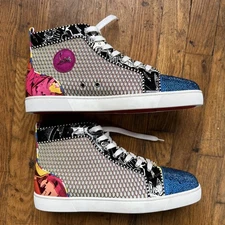New Christian Louboutin Rantus Orlato Flat Wallgraf Men’s High Top US SZ 13.5