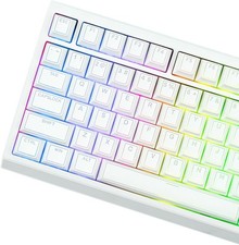 Glintrix PBT Keycaps - Shine Through Keycap Set, 142 Keys Cherry Profile