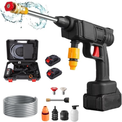 #ad Portable Cordless Electric High Pressure Water Spray Gun Car Washer Cleaner Tool $10.89