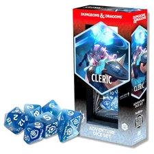 SDZ200207 Sirius Dice Dungeons & Dragons:  Adventure Dice: Cleric (White / Blue)
