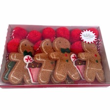 PEPPERMINT Place Multi Color "GINGERBREAD MEN  CANDY  6' CHRISTMAS GARLAND New