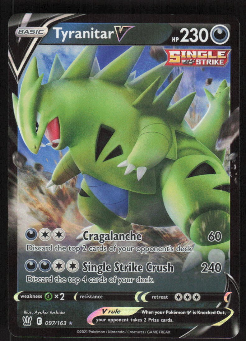 Pokemon TCG Battle Styles #097/163 Tyranitar V NM