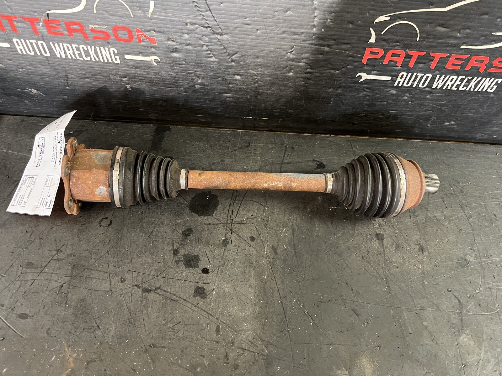 03-12 BENTLEY CONTINENTAL 6.0 FRONT DRIVER LEFT CV AXLE SHAFT
