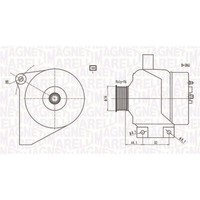 Magneti Marelli Lichtmaschine Generator 160A Passend FüR Volvo S60 S80 V70 XC70