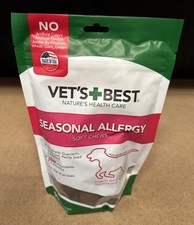 Vet's Best Seasonal Allergy 90 Soft Chews for Dogs BB 08/27