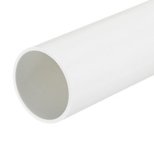 PVC Rigid Round Pipe 57mm ID 63mm OD 330mm White High Impact