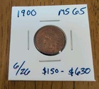 1900 Indian Head Cent  MS 65 Very Rare!!