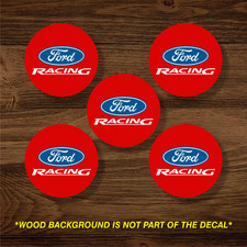 Ford Racing Wheel Center Cap Overlay X5 Vinyl Decal Sticker