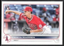 2022 Topps Austin Warren Rookie Los Angeles Angels #495