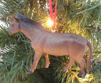 Donkey Mule Custom Farm Animal Christmas Ornament