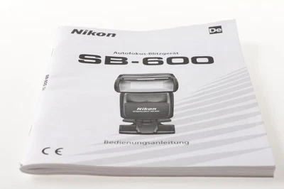 NIKON SB-600 Bedienungsanleitung - Bild 1 von 3
