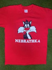 80s Nebraska Cornhuskers - Sylvester Nebraska - Vintage College T-Shirt Medium 