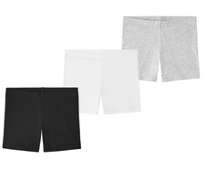 NEW Member's Mark Girls 3 Pack Cotton Blend Cartwheel Shorts Size XS 4/5 