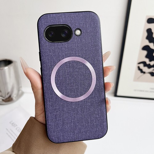 For Google Pixel 9A, Luxury Hybrid Armor Cloth - Textured Magnetic Case Cover - Picture 16 of 18