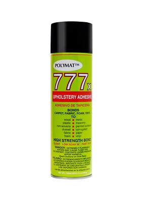MARINE UPHOLSTERY GLUE: 1 CAN HIGH TACK GLUE Polymat 777 Professional Grade 