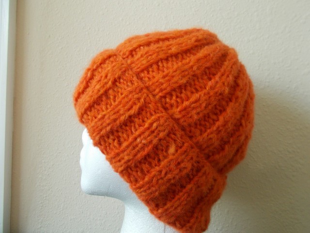 orange wool hat