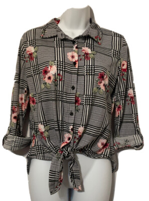 rue 21- Camisa con estampado floral para mujer, size M, estilo